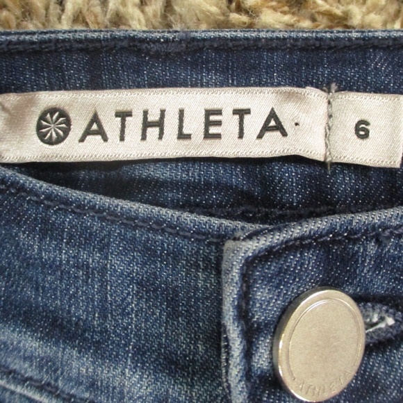 Athleta Sculptek Skinny Jeans Women's 6 Dark Wash Stretch Denim - Picture 5 of 8